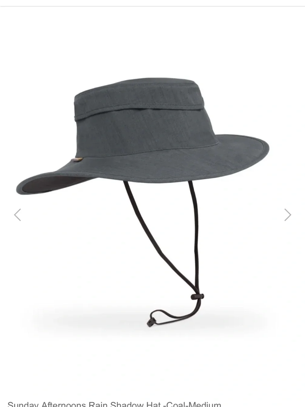 Sunday Rain Shadow Hat - Coal Sz M